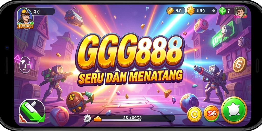 Tampilan gameplay GGG888 yang penuh aksi dan tantangan menarik.