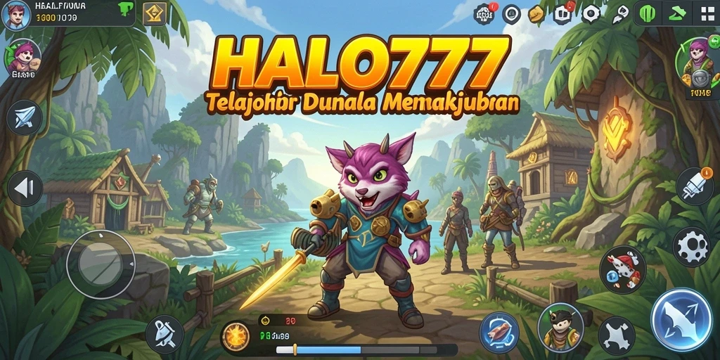 Tampilan gameplay seru di dunia terbuka HALO777.