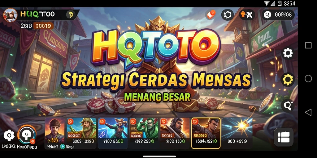 Tampilan menarik dari gameplay strategis HQTOTO.