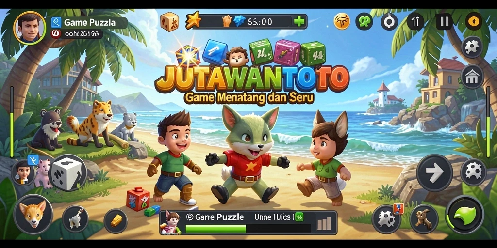 Tampilan gameplay JUTAWANTOTO yang menarik dan seru.