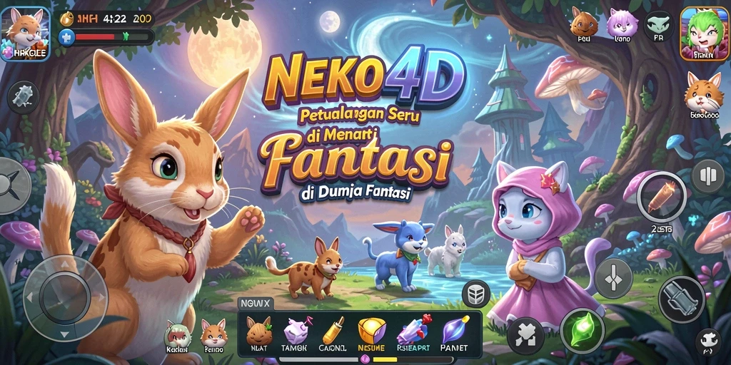 Tampilan gameplay NEKO4D yang penuh aksi dan petualangan.