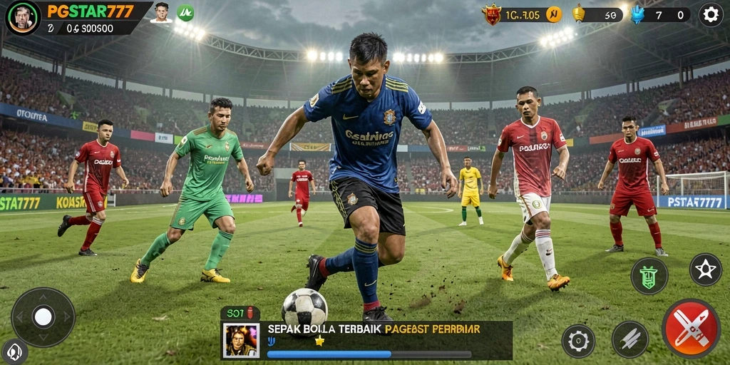 Tampilan gameplay PGSTAR777 yang penuh aksi dan seru di lapangan.