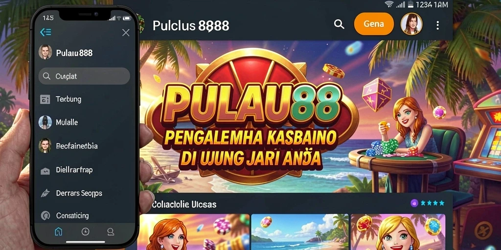 Tampilan menarik dari permainan slot di PULAU88.